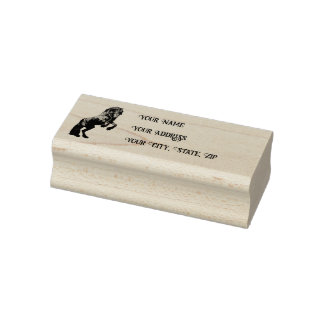 Friese/zwart hengst, Persoonlijk adres stempel/3b Rubberstempel