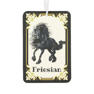 Friese, zwarte hengst, ik hou van mijn Friese Luchtverfrisser