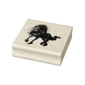 Friese, zwarte hengst, ik hou van mijn Friese Rubberstempel (Stempel)