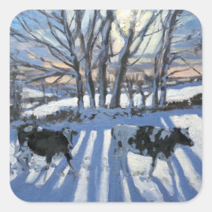 Friesian Cows 2009 Vierkante Sticker