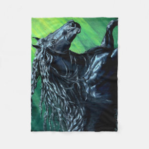Friesian, De zwarte schoonheid hengst, hardlopen Fleece Deken