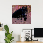 Friesian DIAMOND Portrait - Poster (Bureau à domicile)