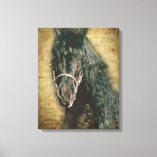 Friesian DIAMOND - Wrapped Canvas Afdruk (Voorkant)