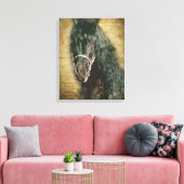 Friesian DIAMOND - Wrapped Canvas Afdruk (Insitu (Woonkamer))