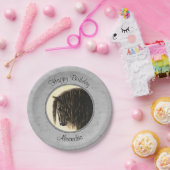 Friesian Draft Horse Silver Grey Papieren Bordje (Feest)