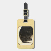 Friesian Draft Horse Yellow Bagagelabel (Voorkant verticaal)