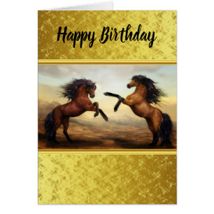 Friesian Draft Horses in a rocky mountain valley