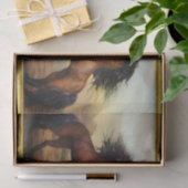 Friesian Draft Horses in een rotsbergdal Tissuepapier (Geschenk)