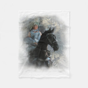 Friesian Fantasy Fleece Blanket Deken