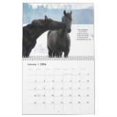 Friesian Horse Calendar met Bijbelversen Kalender (Jan 2026)