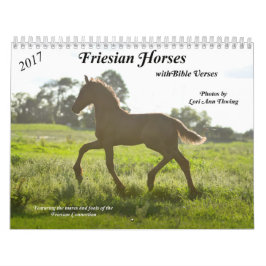 Friesian Horse Calendar met Bijbelversen Kalender
