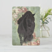 Friesian Horse - Carte de voeux (Debout devant)