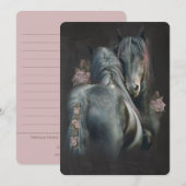 Friesian Horse Love - Carte de voeux (Devant / Derrière)