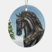 Friesian Horse Ornament (Links)