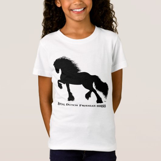 Friesian horse t-shirt (Voorkant)