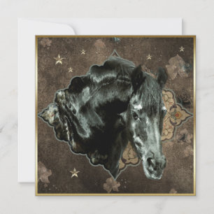 Friesian Horse - Wenskaart