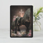 Friesian In Heaven - Carte de voeux (Debout devant)
