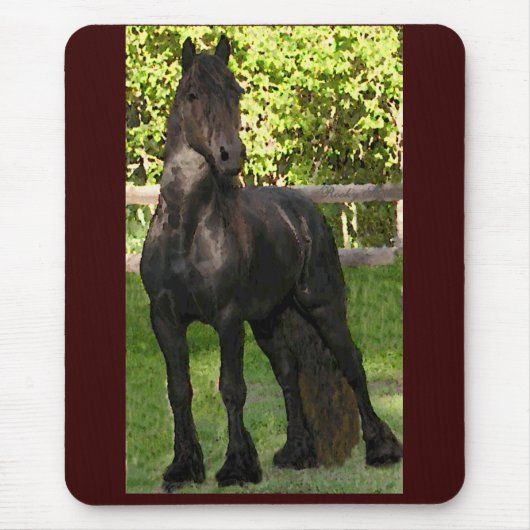 Friesian Painted Mousepad Muismat (Voorkant)