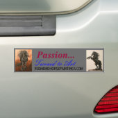 Friesian Passion bumper sticker (Op auto)