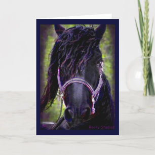 Friesian Stallion Card Bedankkaart