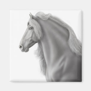 Friesian Stallion Magnet Magneet