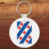 Friesland Flag Sleutelhanger (Voorkant)