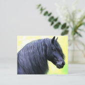 friespaard briefkaart (Staand voorkant)