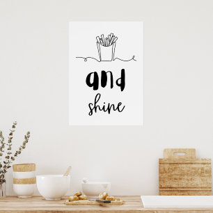 Friet en glans poster