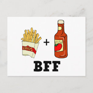 friet en ketchup BFF Briefkaart