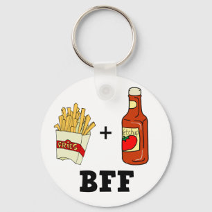 friet en ketchup BFF Sleutelhanger