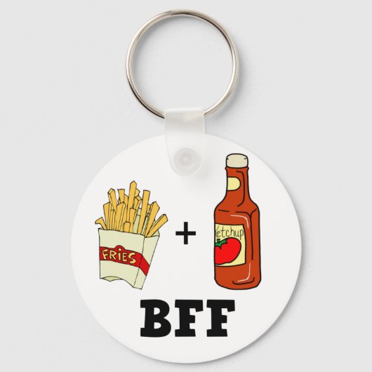 friet en ketchup BFF Sleutelhanger (Voorkant)