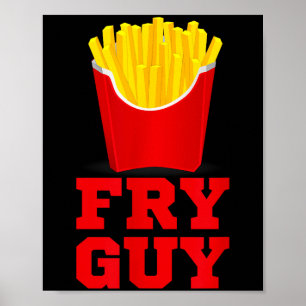 Friet Guy Fastfoodliefhebber Friet Grappige Nieuwi Poster