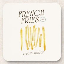 Friet is mijn liefdestaal Onderzetter