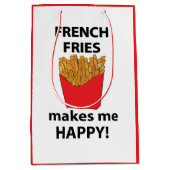 friet maakt me blij friet medium cadeauzakje (Voorkant)