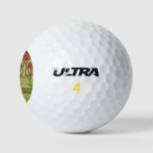 Frieze Border Art Nouveau Floral Golfballen (Logo)
