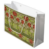 Frieze Border Art Nouveau Floral Groot Cadeauzakje (Voorkant Gekanteld)