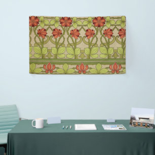 Frieze Border Art Nouveau Floral Spandoek