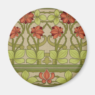 Frieze Border Art Nouveau Wallpaper Magneet