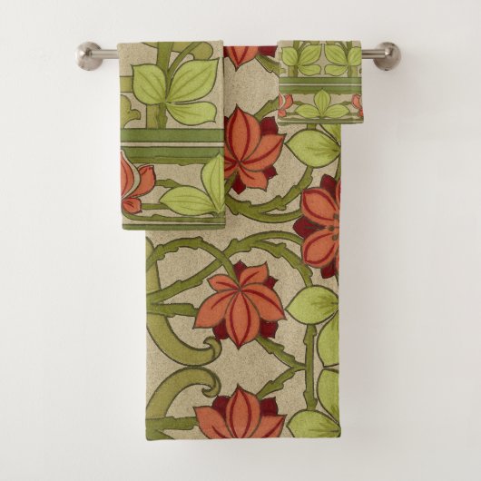 Frieze Bordure Art Nouveau Floral (En situation)