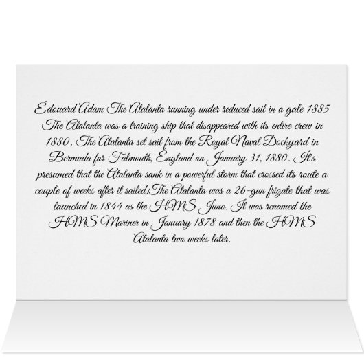 Frigate Atalanta 1885 (Intérieur Horizontal (Haut))