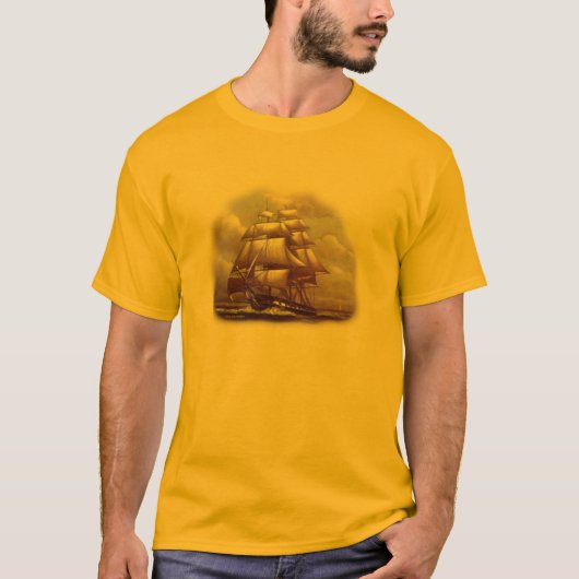 Frigate "Old Ironside" USH-grondwet T-shirt (Voorkant)