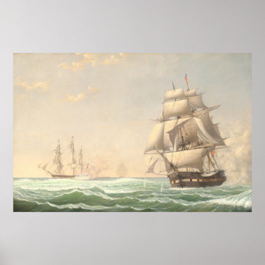 Frigate Président, Fitz Henry Lane Poster d'art (Devant)