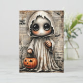 Fright & Delight Halloween Feestdagenkaart (Staand voorkant)