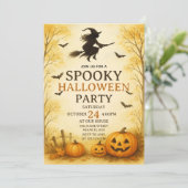 Fright Night Éffrayant Halloween Fête Invitation (Debout devant)