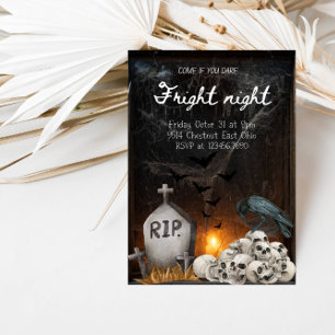 Fright Night Halloween Party - Bat Cave Theme Kaart