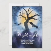 Fright Night Halloween - Spooky & Fun Party Kaart (Voorkant)