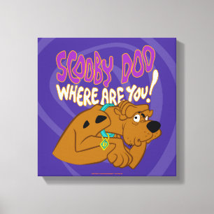 Frightened Scooby-Doo Canvas Afdruk