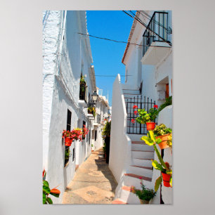 Frigiliana Andalusië Costa del Sol Spanje Poster