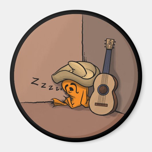 Frijole Frog Siesta Magnet Magneet (Voorkant)