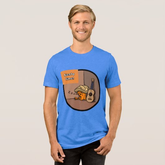 Frijole Frog Siesta Men's Blue T-Shirt (Voorkant volledig)